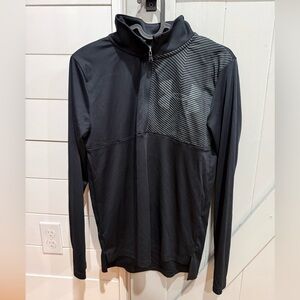 Under Armour Black and Gray Kids' Lightweight pullover